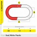 8mm x 25m Red/White Plastic Chain